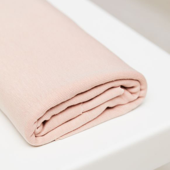 TENCEL™ FINE RIB JERSEY - POWDER PINK