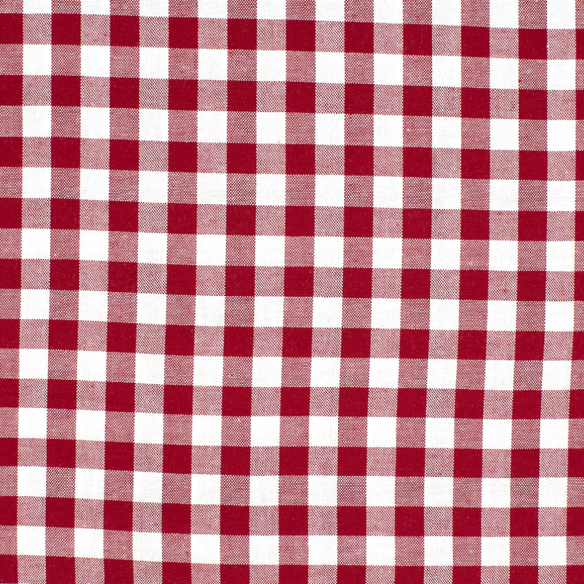 WOVEN COTTON  - WINE CHECKS