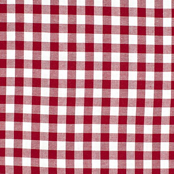 WOVEN COTTON  - WINE CHECKS