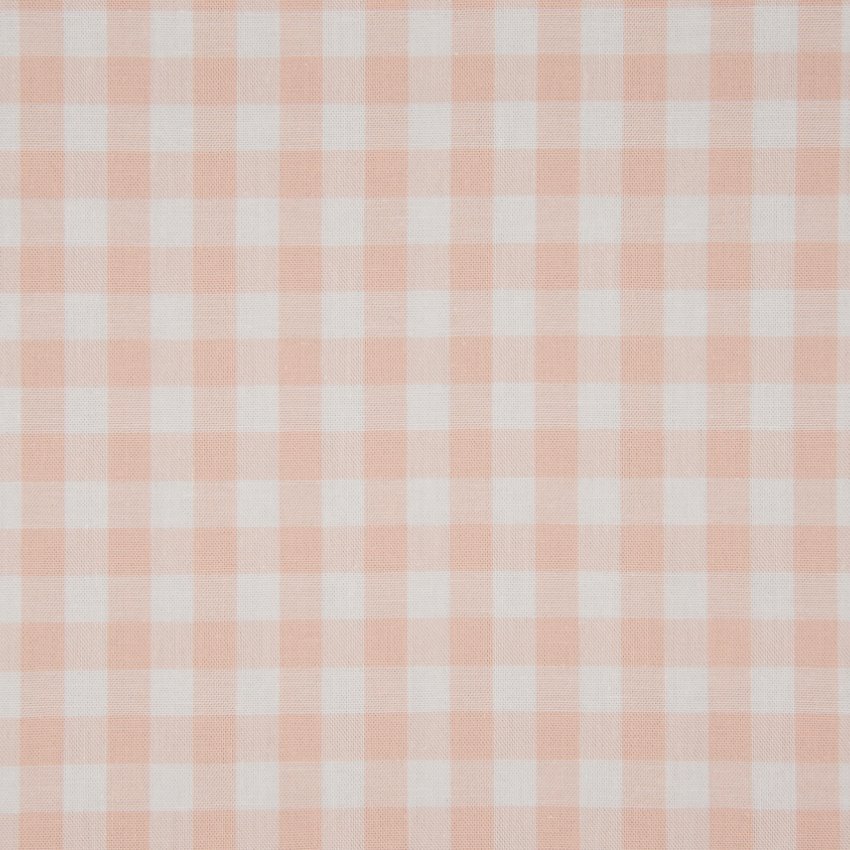 WOVEN COTTON  - LIGHT OLD PINK CHECKS