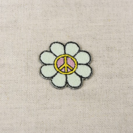 APPLIKATION/TYGMÄRKE -  FLOWER PEACE