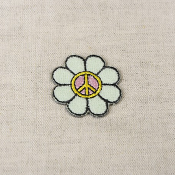 APPLIKATION/TYGMÄRKE -  FLOWER PEACE
