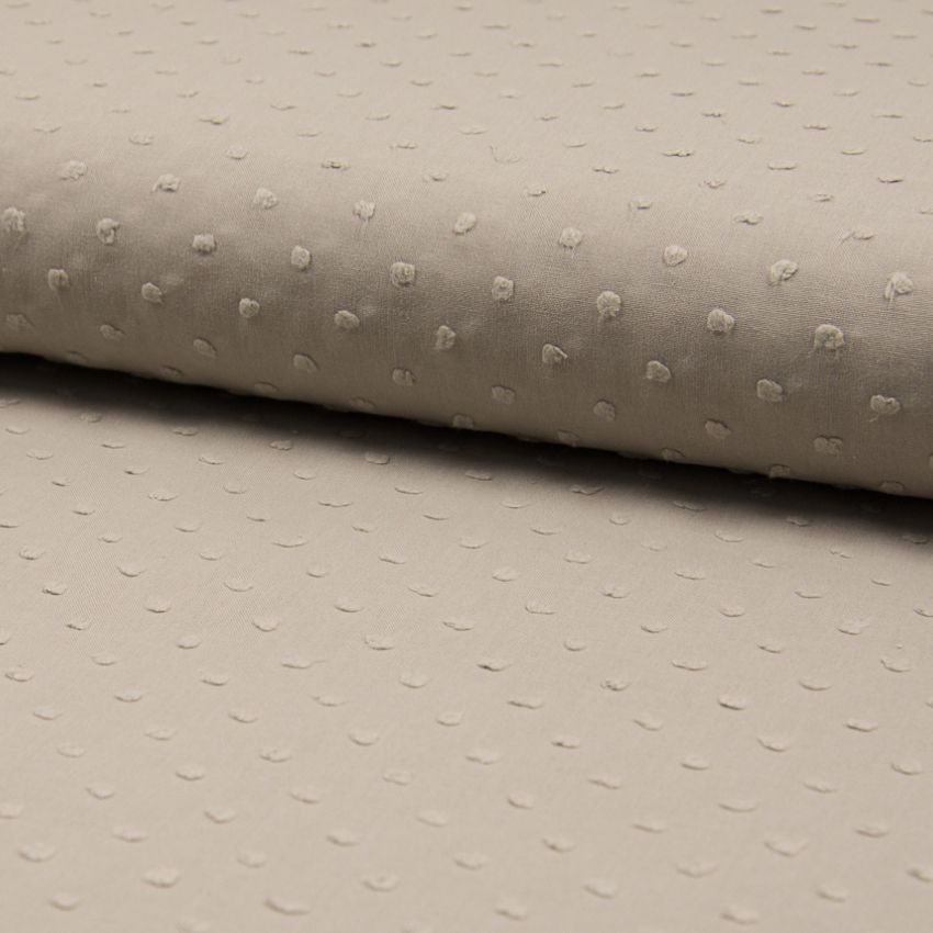WOVEN COTTON DOTS - SAND