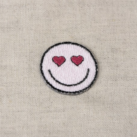 APPLICATION/INSIGNE EN TISSU - SMILEY