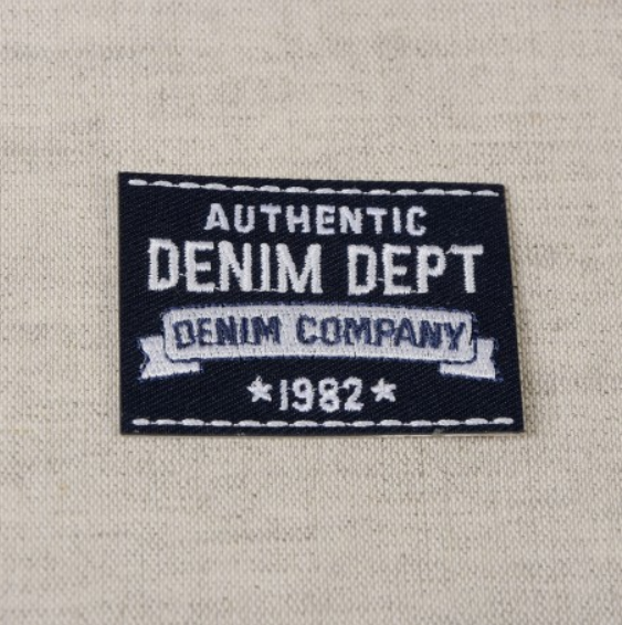 APPLIQUE/FABRIC BADGE - DENIM NAVY BLUE