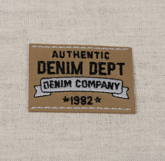 APPLIQUE/INSIGNE EN TISSU - BRUN DENIM