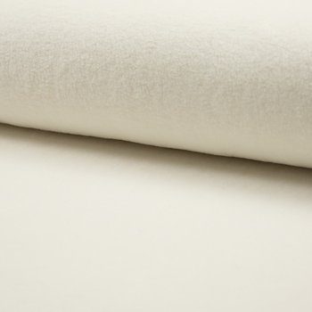 FLEECE 80% BOMULL - OFF WHITE