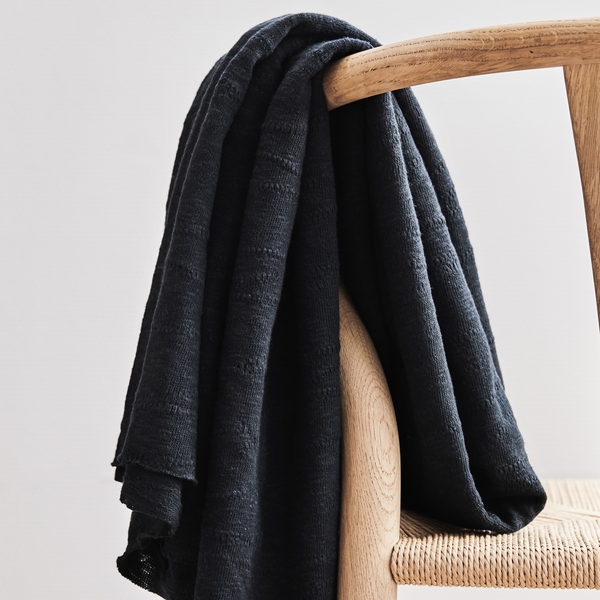 SLUB JACQUARD - KAVIAR