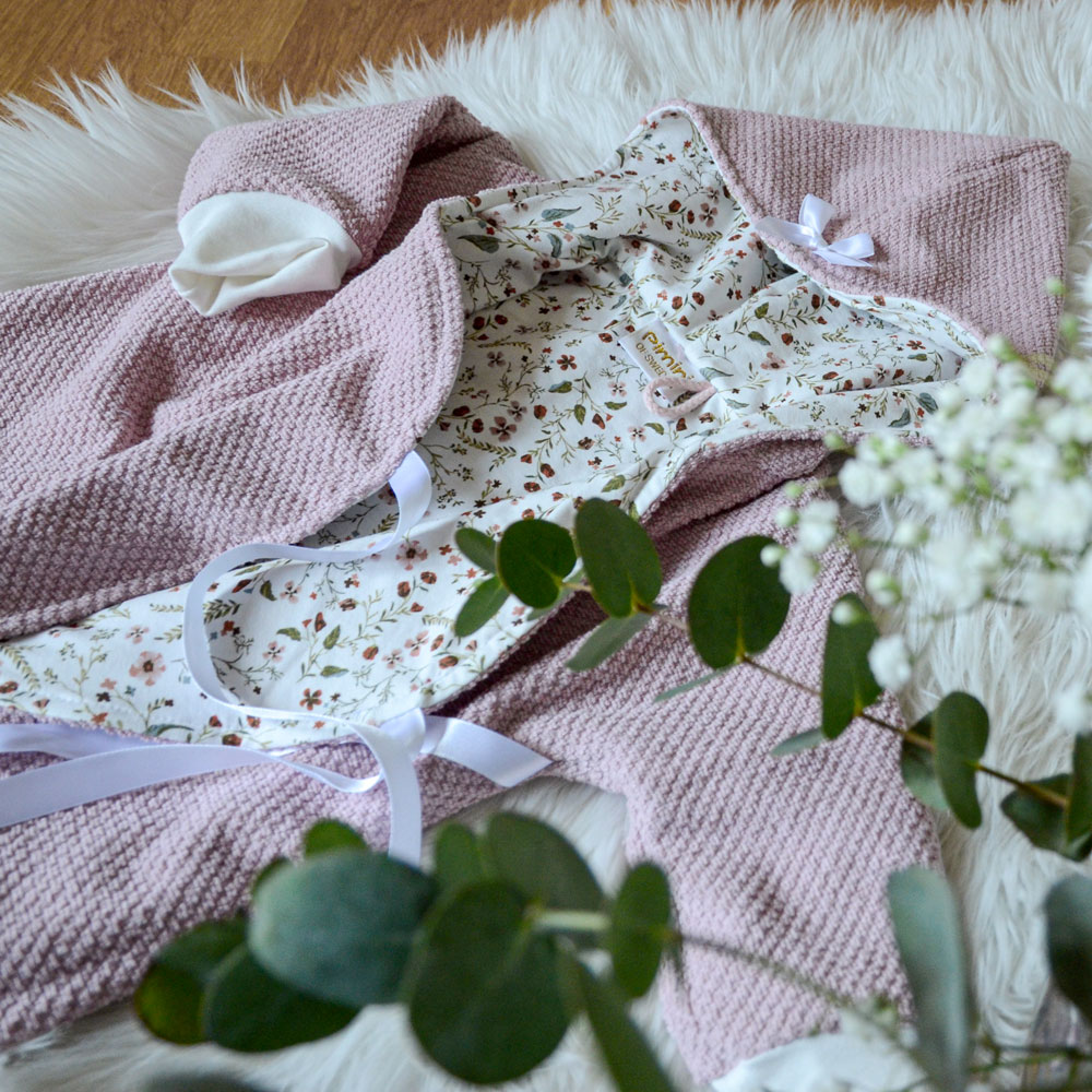 FROTTÉ/WAFFLE BEBE - DUSTY PINK - 3