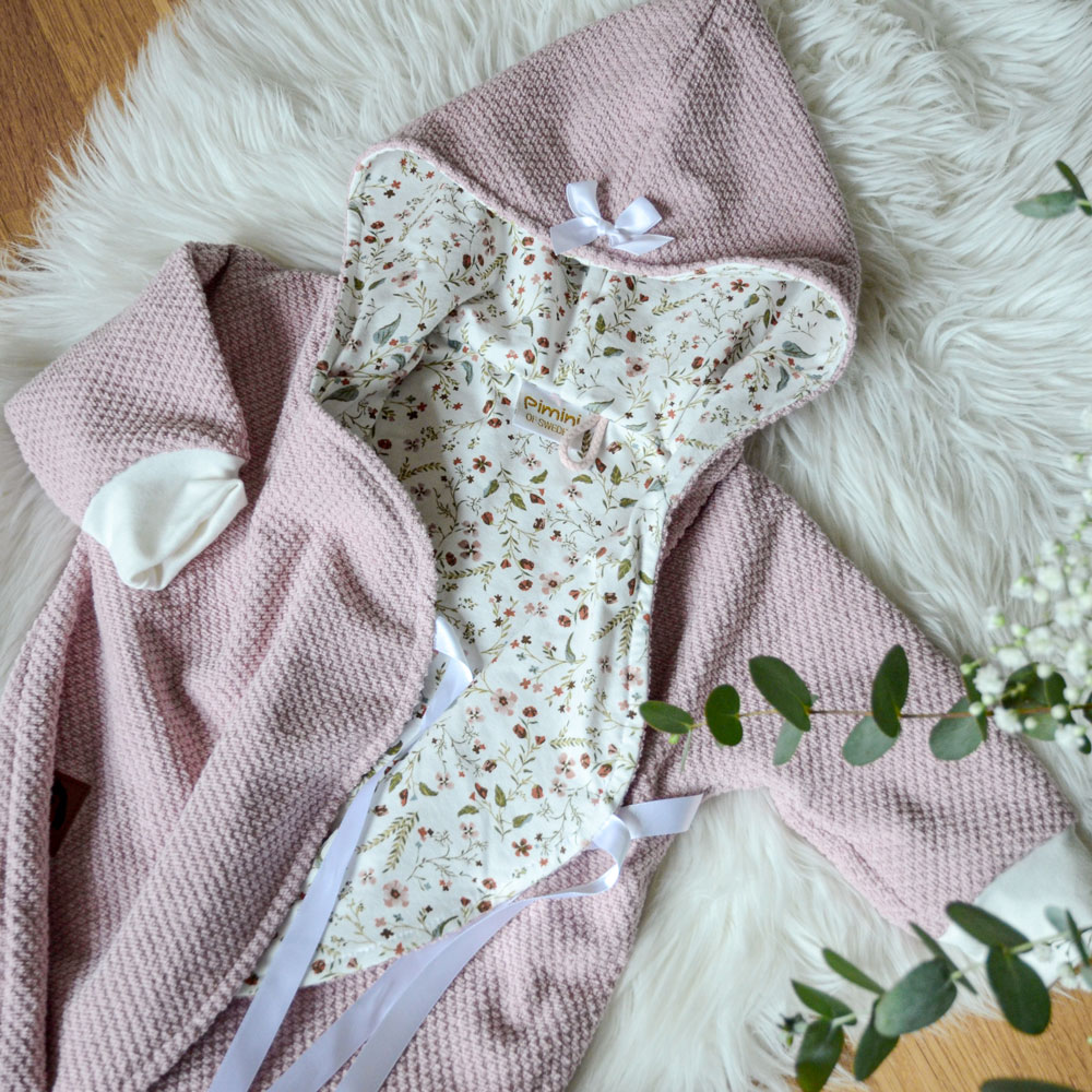 FROTTÉ/WAFFLE BEBE - DUSTY PINK - 2