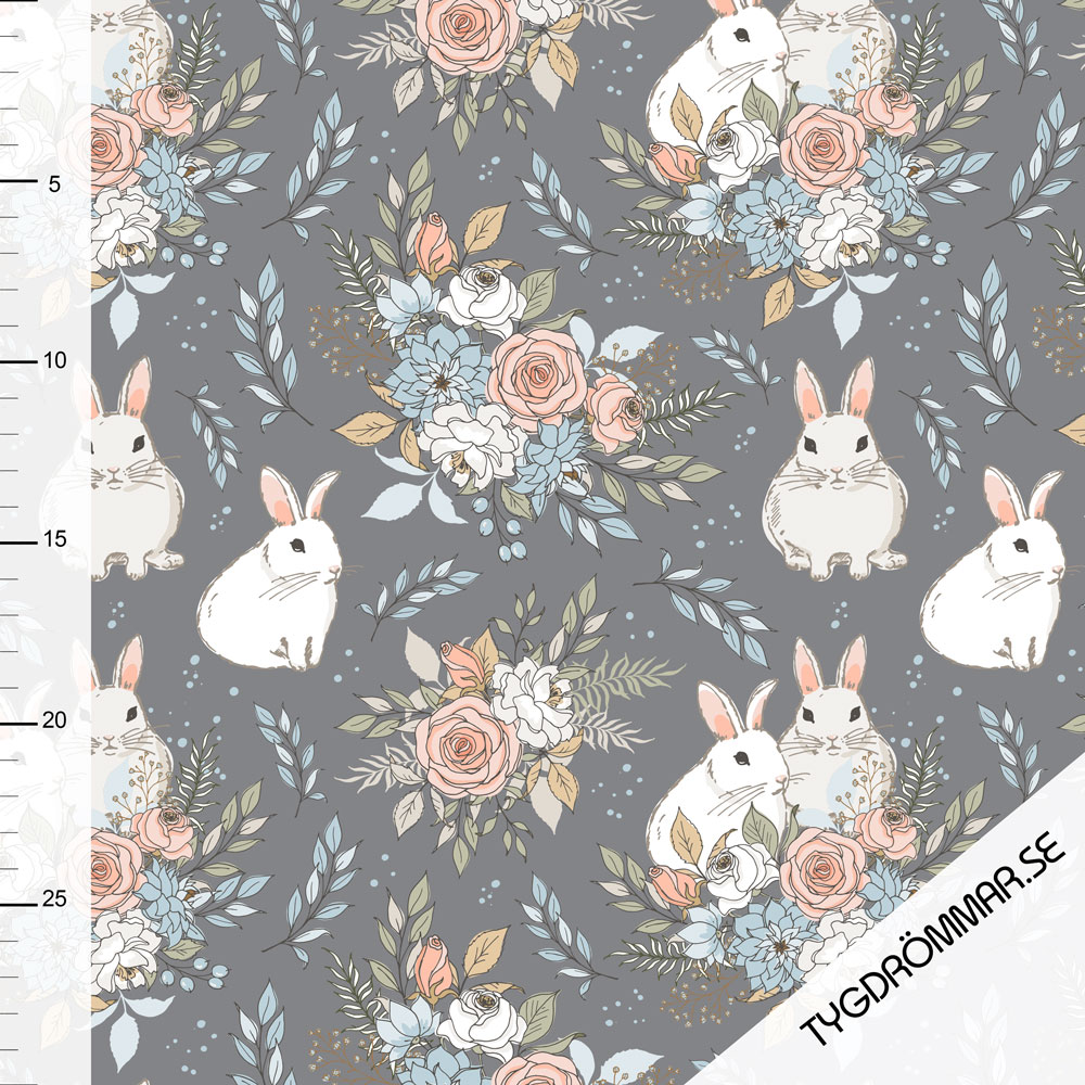 GARDEN BUNNIES - GRAY