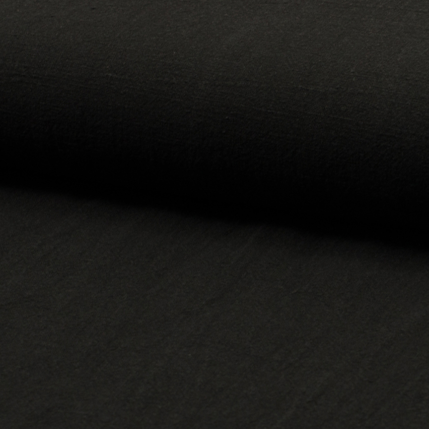 STONEWASHED LINNEN - BLACK