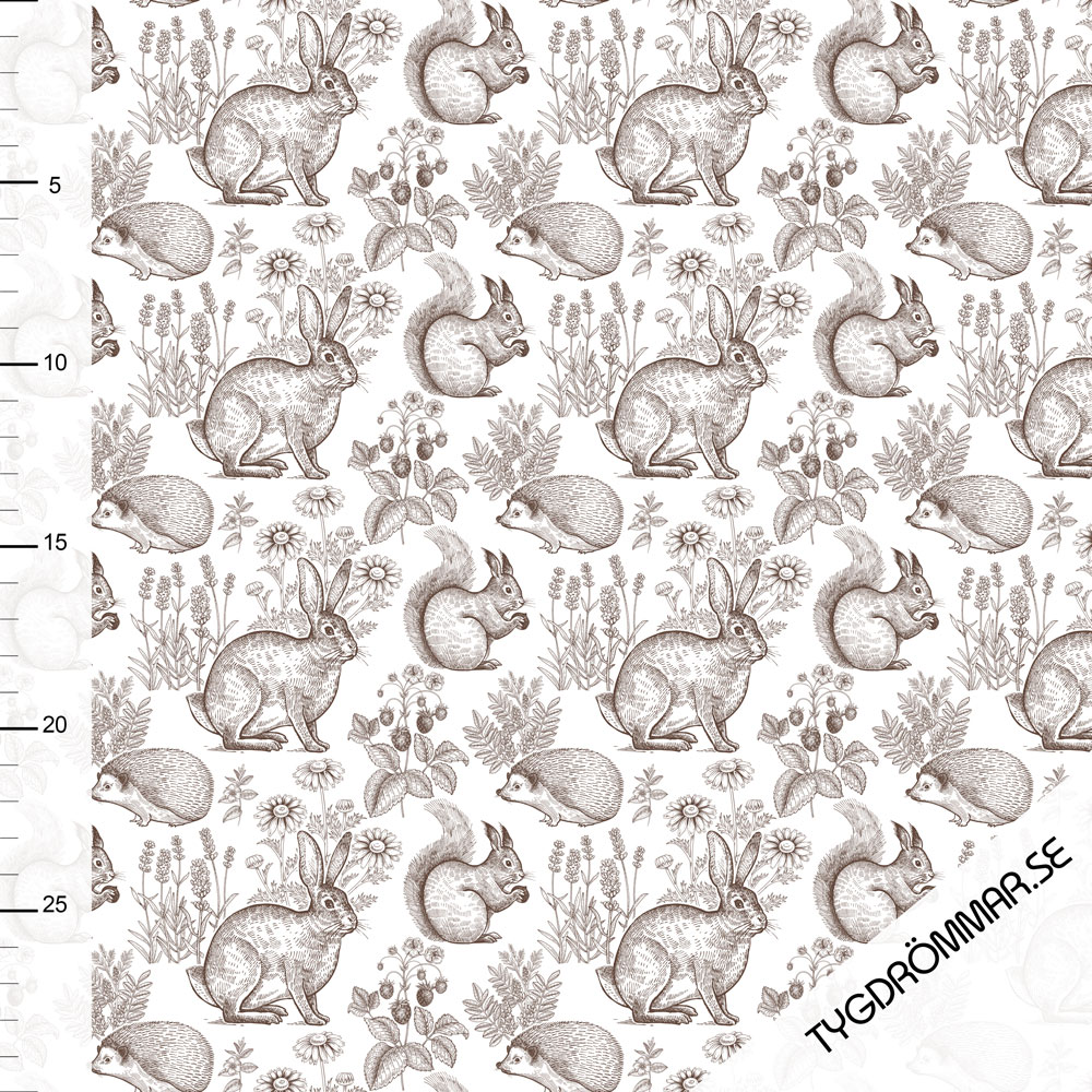 SWEET ANIMALS RIBBED - BROWN - 2
