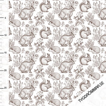 SWEET ANIMALS RIBBED - BROWN