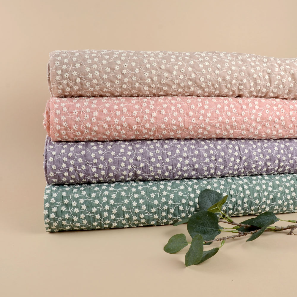MUSLIN MINI FLOWER - SAND - 2
