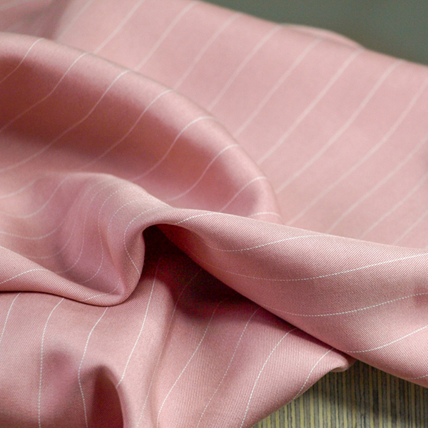 STRIPE TENCEL - OLD PINK