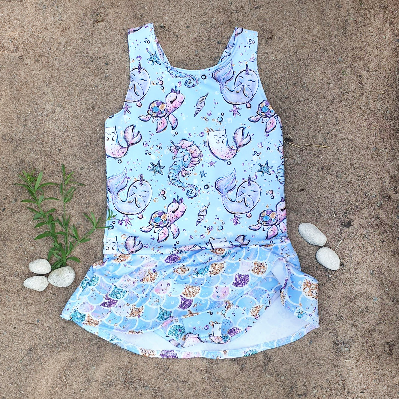 SWIMSUIT  - MERMAIDS BLUE - 2