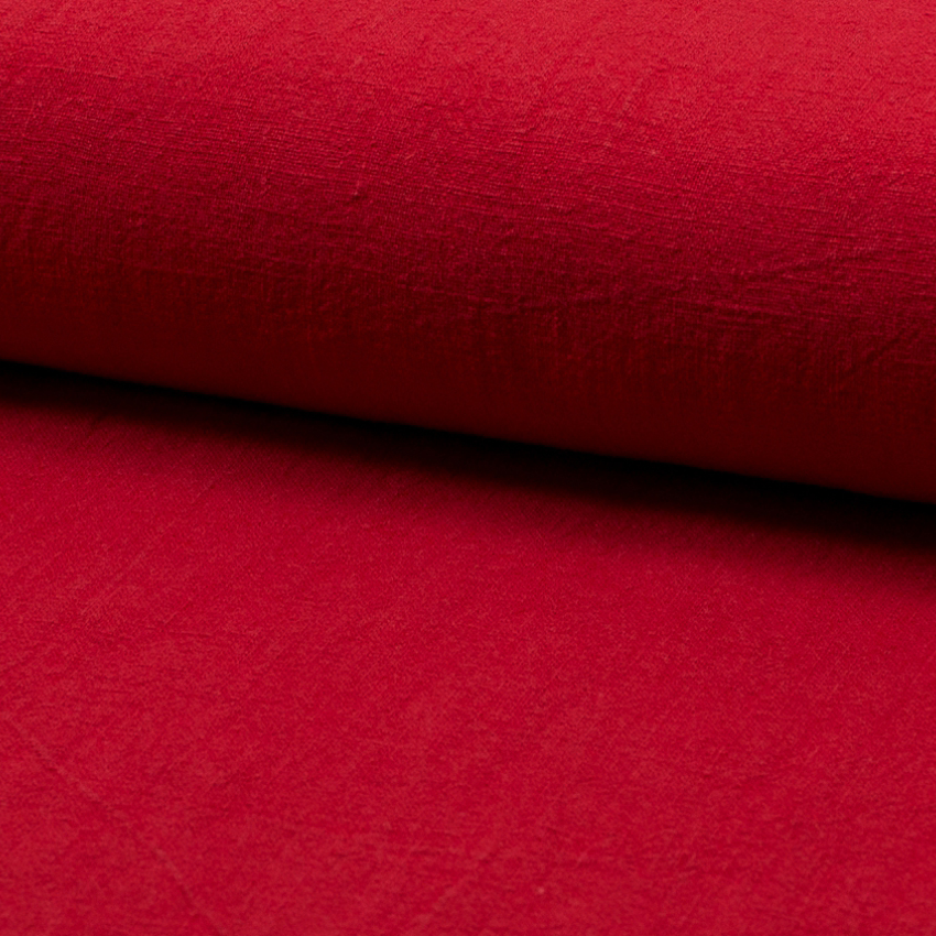 STONEWASHED LINNEN - RED
