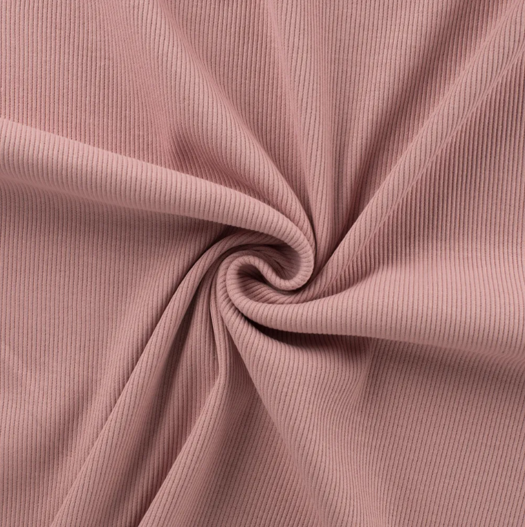 RIBBED JERSEY - DUSK ROSE