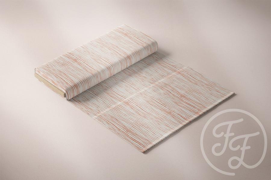 PAINTED LINES - RED/RUST - 3