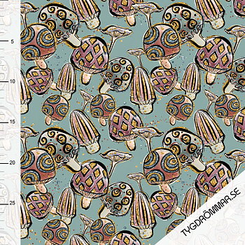 1M - MUSHROOMS - TEAL