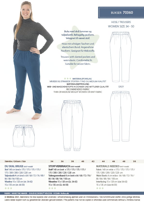 TROUSERS - MINIKREA 70360 - 3