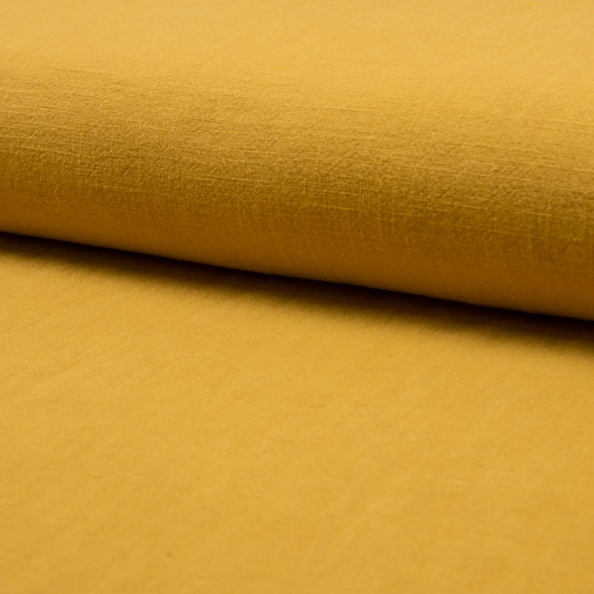 STONEWASHED LINNEN -  OCRE