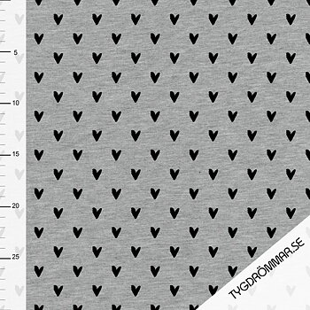 HEARTS - GRAY MELANGE COLLEGE