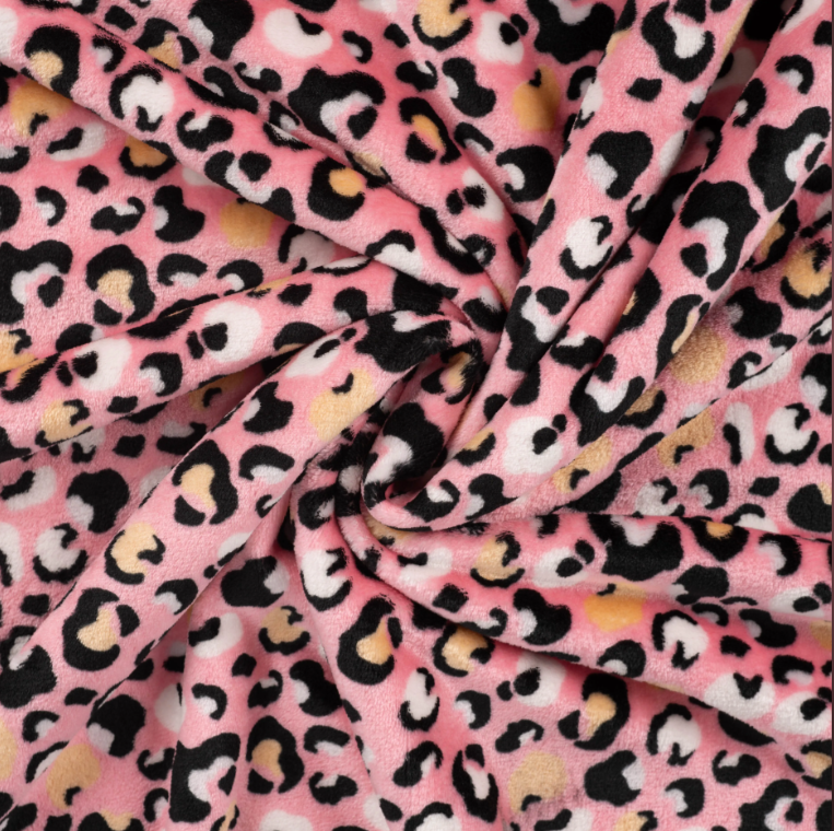 CUDDLE FLEECE - PINK LEO