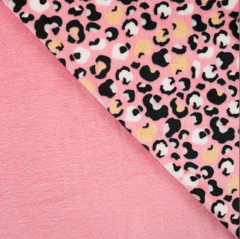 CUDDLE FLEECE - PINK LEO - 2