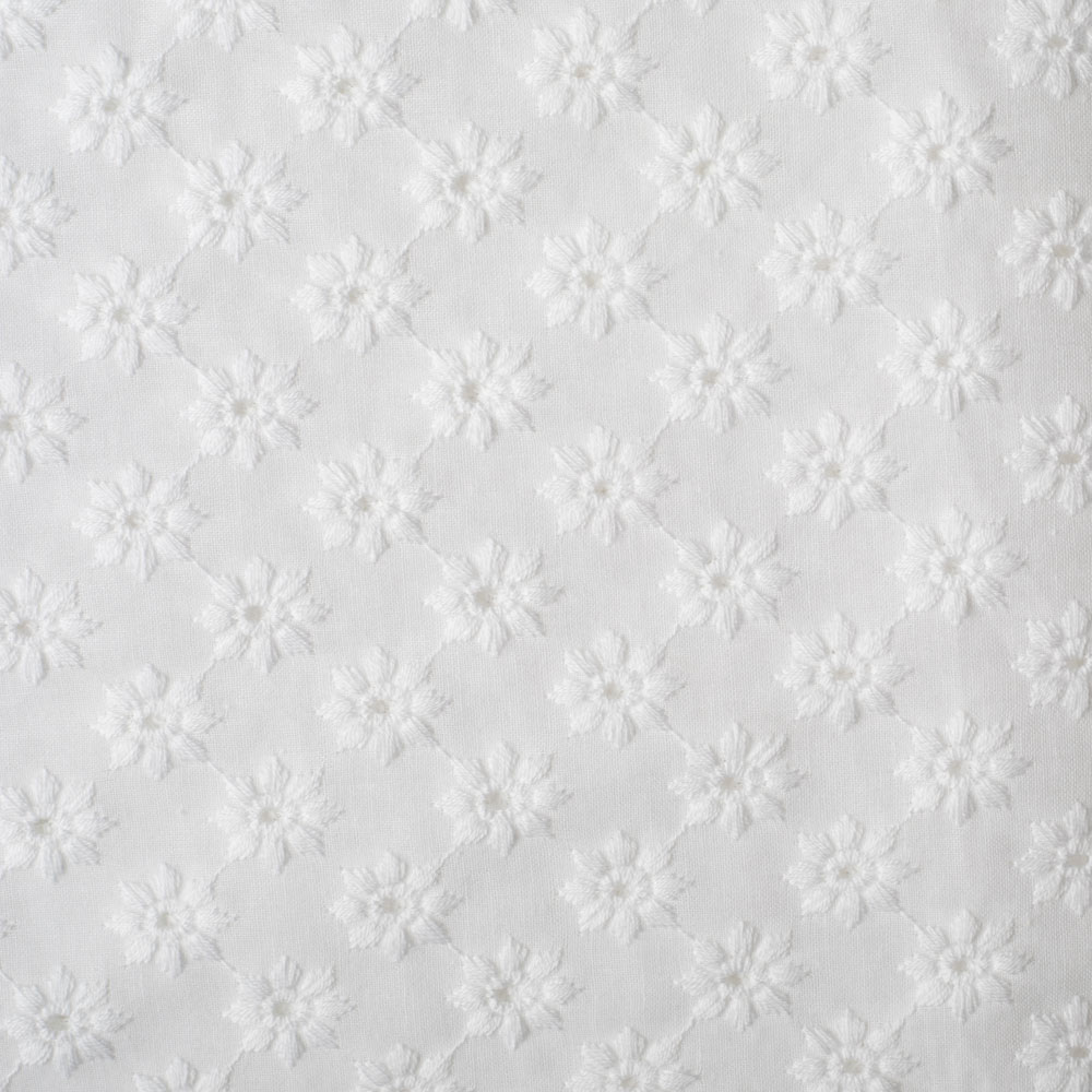 DAISY EMBROIDERY - WHITE - 2