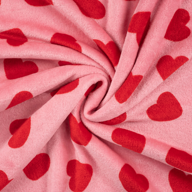 CUDDLE FLEECE - HEARTS - 3