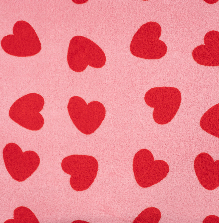 CUDDLE FLEECE - HEARTS