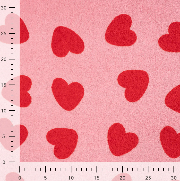 CUDDLE FLEECE - HEARTS - 4