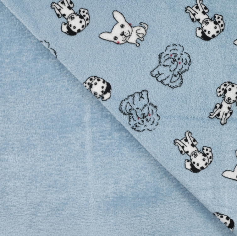CUDDLE FLEECE - DOGS BLUE - 2