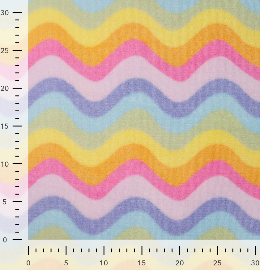 CUDDLE FLEECE - RAINBOW - 3