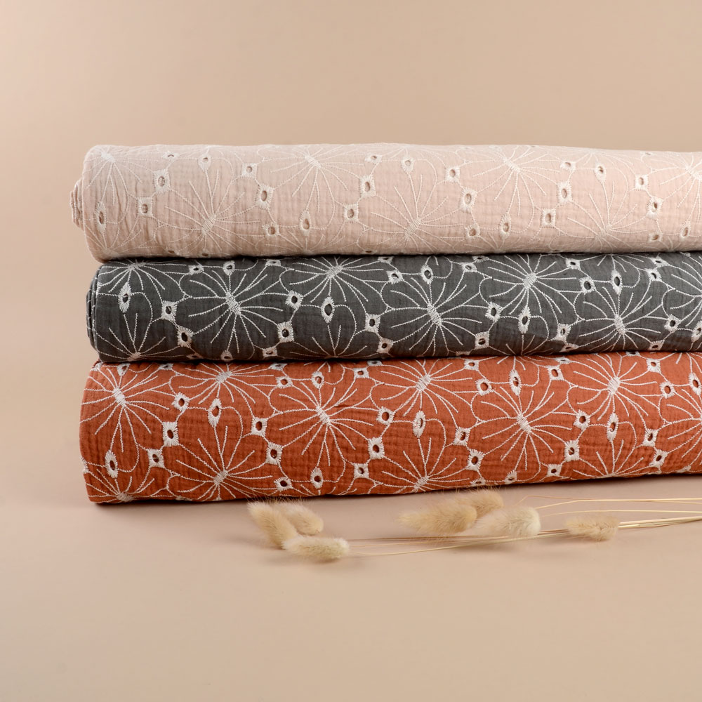 MUSLIN FLORALS - DARK KHAKI - 2