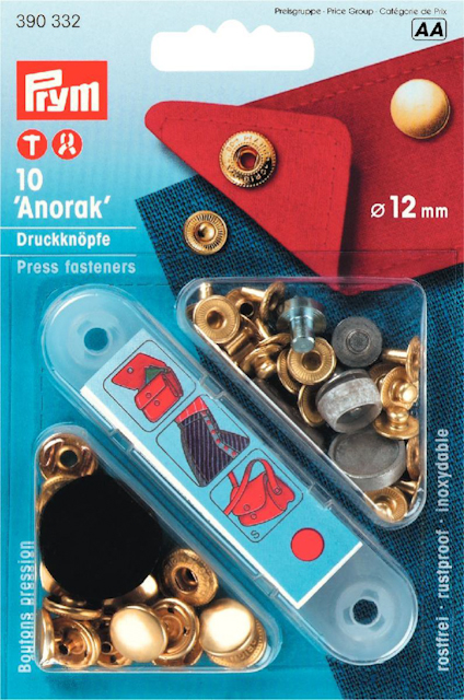ANORAK TRYCKKNAPP - GOLD 12MM