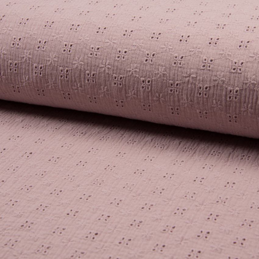 MUSLIN EMBROIDERY - DUSK PINK
