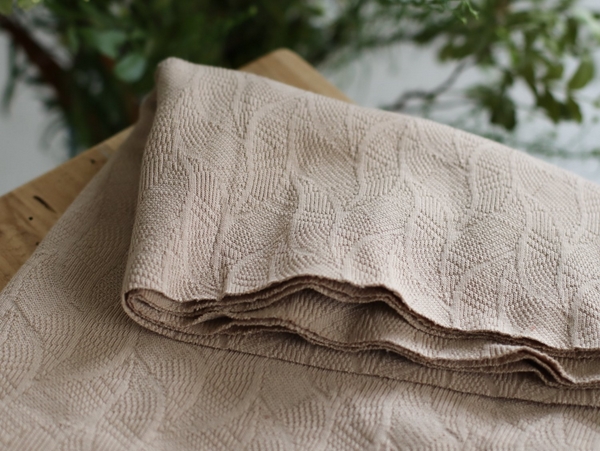 LEAF JACQUARD - BEIGE