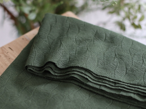 LEAF JACQUARD - KHAKI