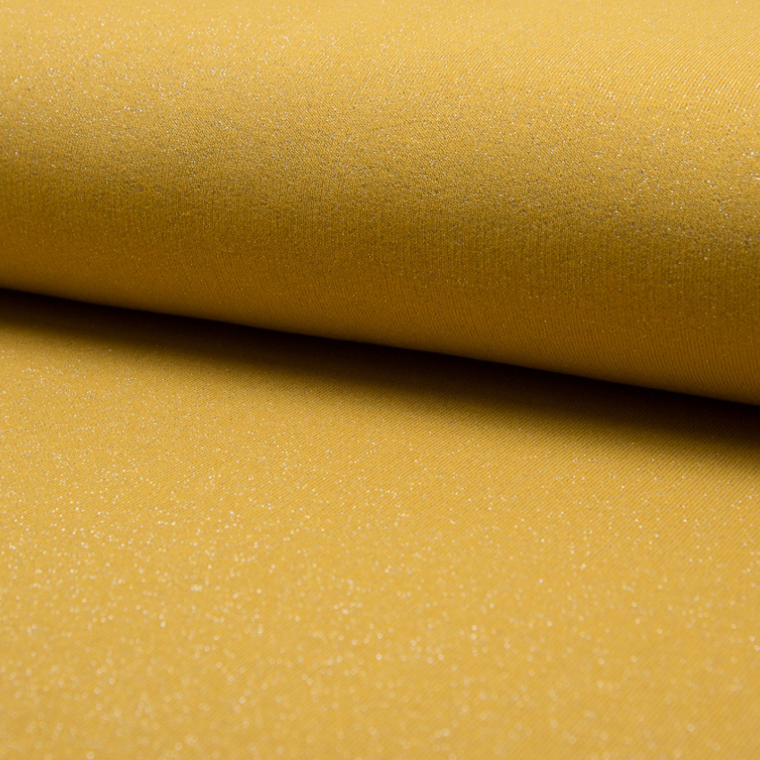 COLLEGE - GLITTER MUSTARD BRUSHED
