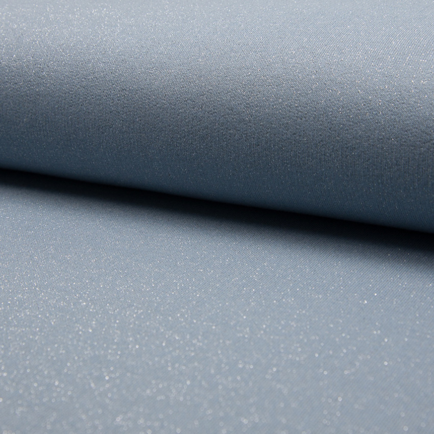 COLLEGE - GLITTER DUSTY BLUE BRUSHED