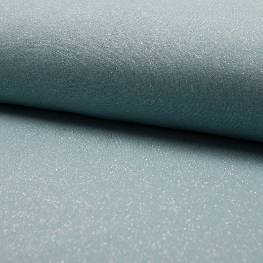 COLLEGE - GLITTER DUSTY GREEN  BRUSHED