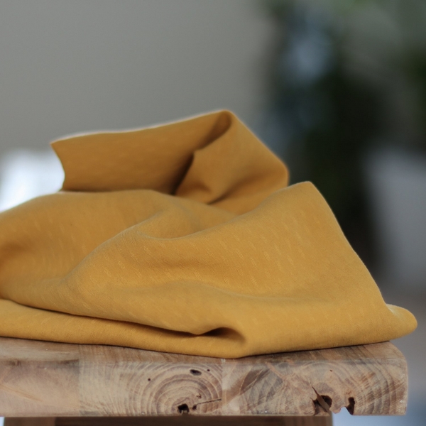 DIAMOND JACQUARD TENCEL ™ - MUSTARD - 3