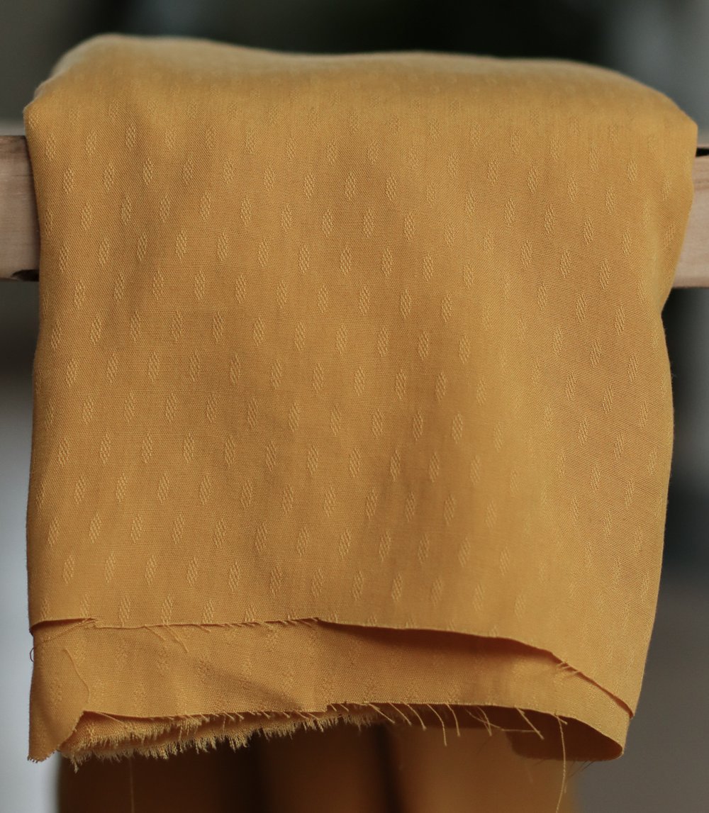 DIAMOND JACQUARD TENCEL ™ - MUSTARD - 2