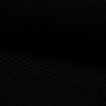 RIBBED VELOUR  - BLACK