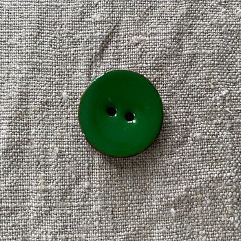 Grön knapp av kokos, 23 mm