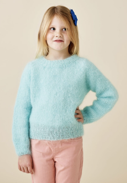 Barntröja med raglanärm i Bella, 893286