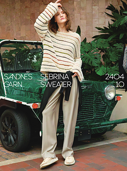 Sebrina Sweater 2404-10 i Line och Mandarin Petit